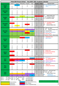 primary calendar 2022 23 intro