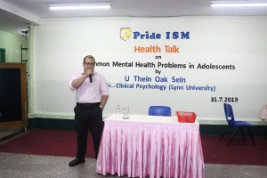 Health Talk Common Mental Health Problems in Adolescents by U Thein Oak Sein